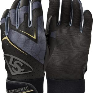 Louisville Slugger - Honkbal - MLB - JEUGD Versie - Slaghandschoentjes - Genuine V2 - Zwart - Jeugd Large
