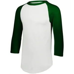 Honkbal Shirt - Heren - 3/4 mouw - Donkergroen - X-Large