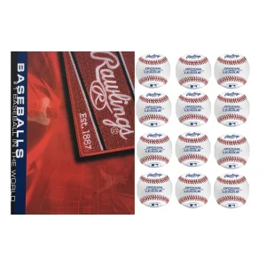 Honkbal - ROLB2 Leren Honkbal - DOZIJN - Wit - 9 inch - 12 stuks