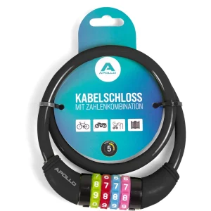 Fietsslot met cijfers voor kinderen, 10x650 mm, scooterslot, cijferslot